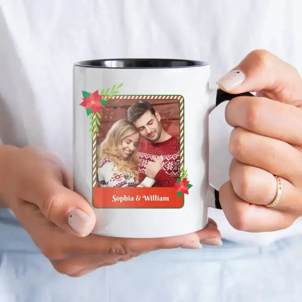 All I Want For Christmas - Custom Photo - Personalized Gifts For Couple - Mug