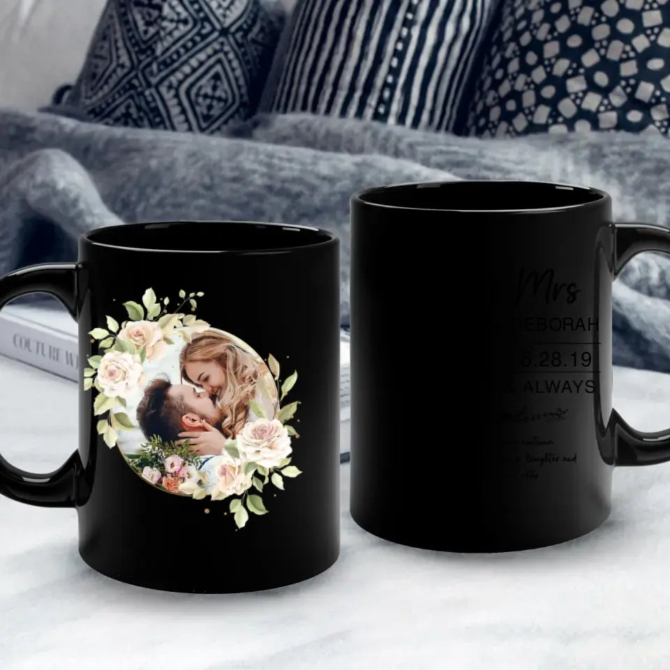 Mr & Mrs Forever & Always - Personalized Gifts For Couples - Mug