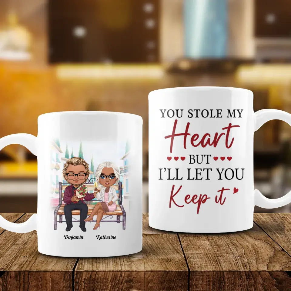 You Stole My Heart - Personalized Gifts For Couples - Mug