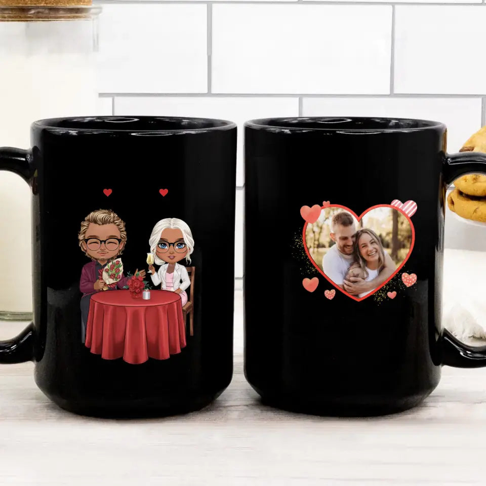 It All Began At The Corner Cafe - Personalized Gifts For Couples - Mug