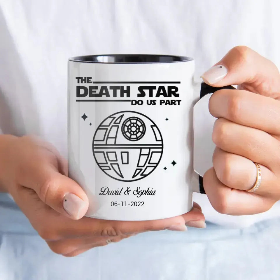 The Death Star Do Us Part - Custom Photo - Personalized Gifts For Couple - Mug