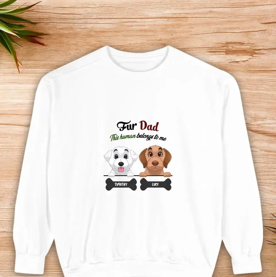 Fur Dad- Custom Quote - Personalized Gifts For Dog Lovers - Family Sweater