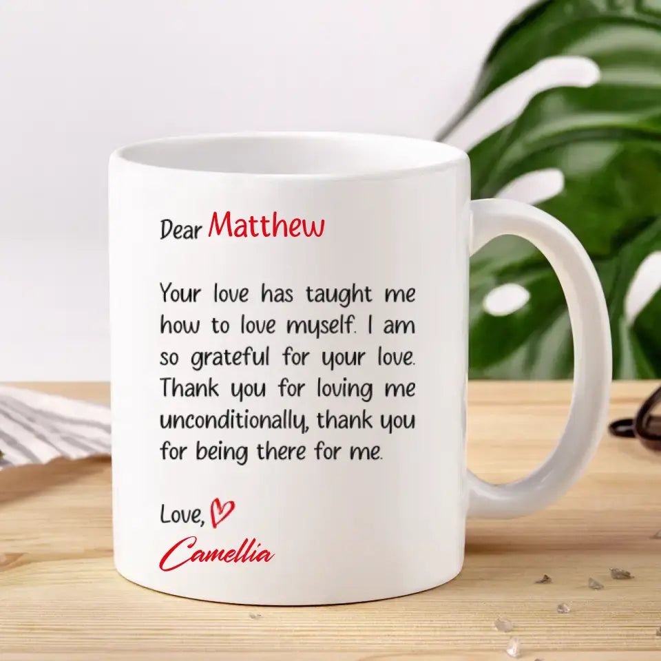 Dear Love - Custom Photo - Personalized Gifts For Couple - Mug