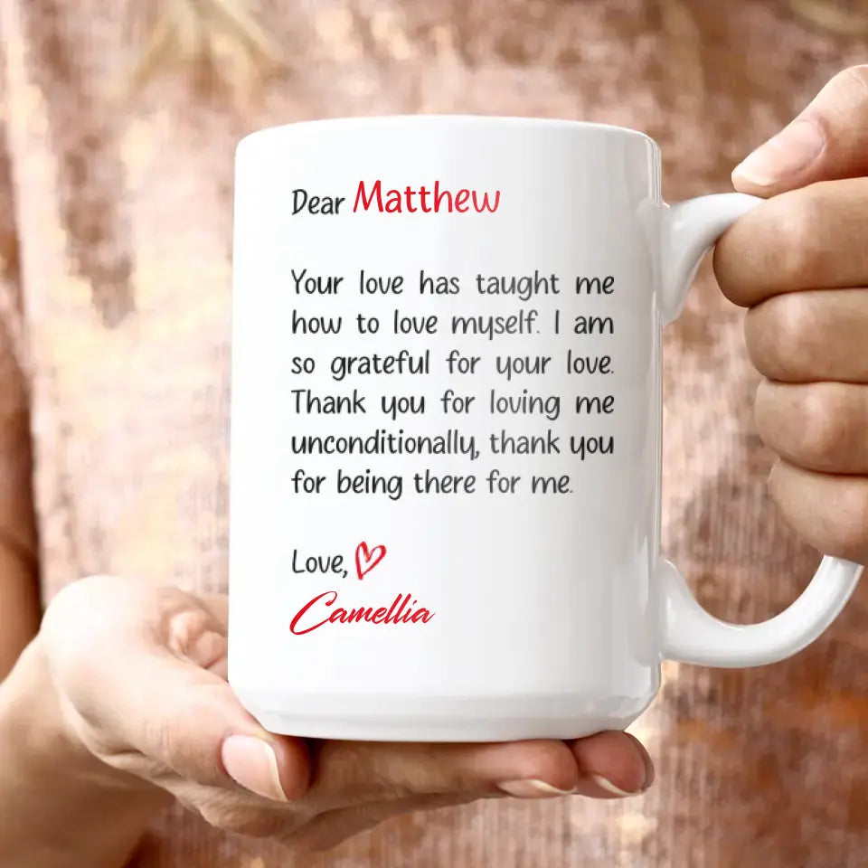 Dear Love - Custom Photo - Personalized Gifts For Couple - Mug