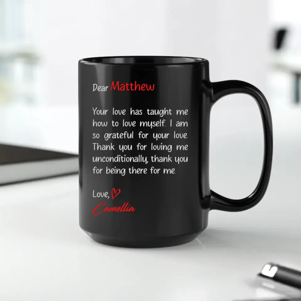 Dear Love - Custom Photo - Personalized Gifts For Couple - Mug