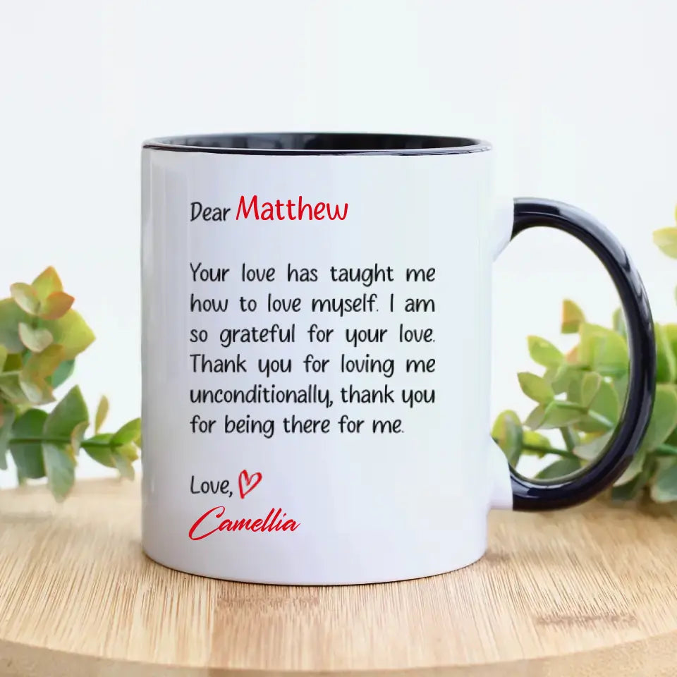 Dear Love - Custom Photo - Personalized Gifts For Couple - Mug