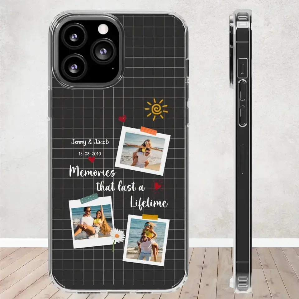 Memories That Last A Lifetime - Personalized Gifts for Couples - iPhone Clear Phone Case