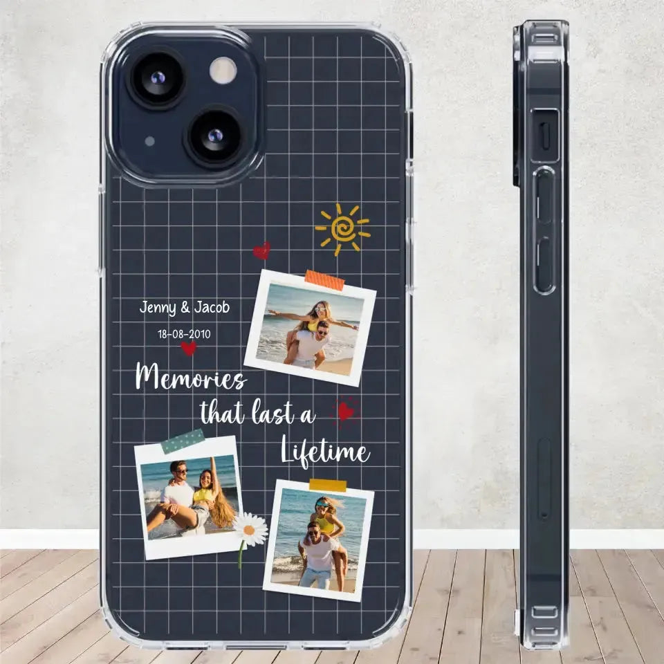 Memories That Last A Lifetime - Personalized Gifts for Couples - iPhone Clear Phone Case