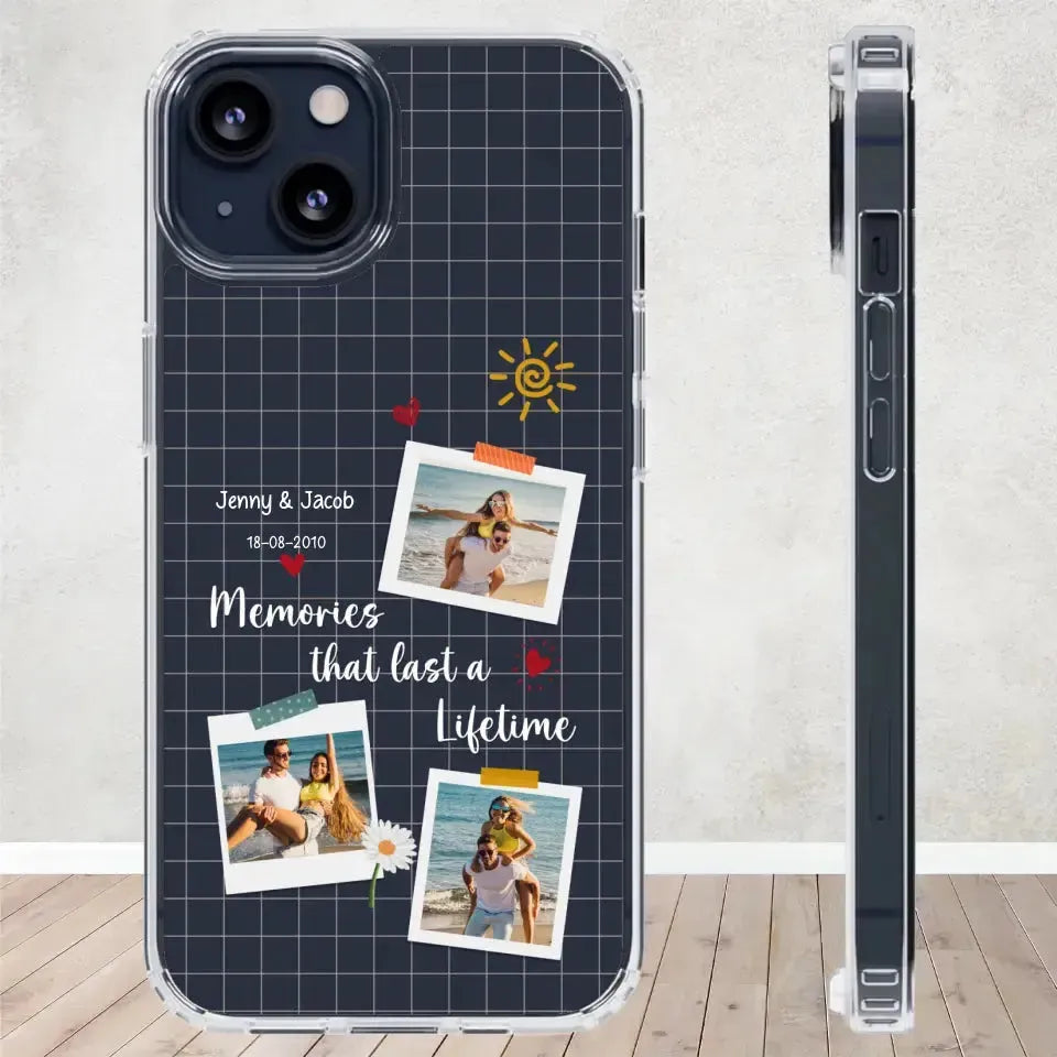 Memories That Last A Lifetime - Personalized Gifts for Couples - iPhone Clear Phone Case