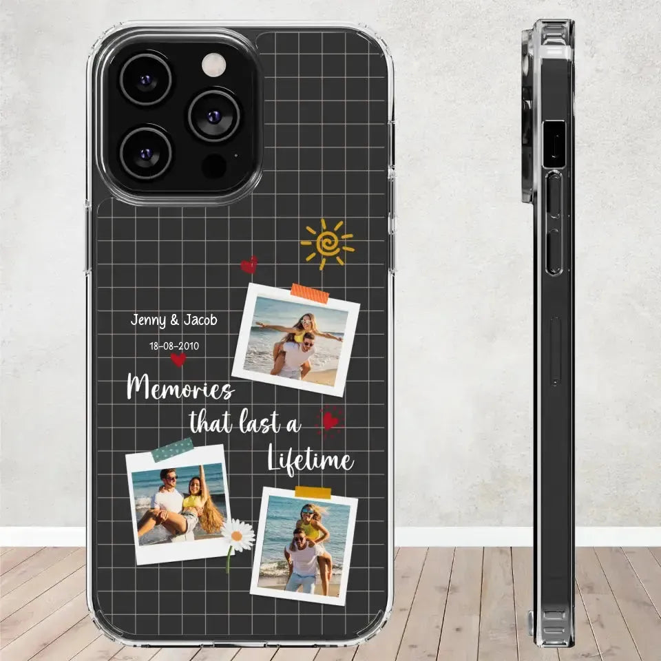 Memories That Last A Lifetime - Personalized Gifts for Couples - iPhone Clear Phone Case