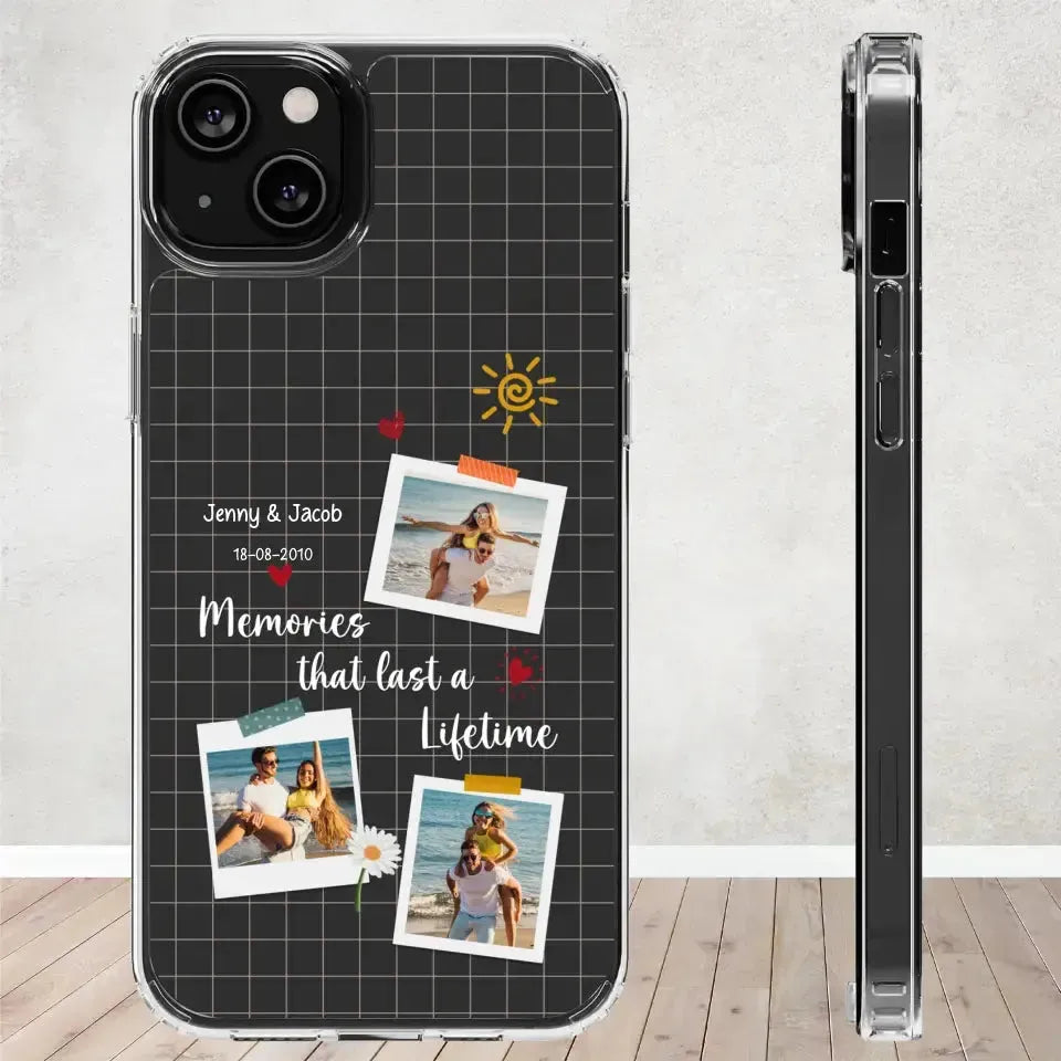 Memories That Last A Lifetime - Personalized Gifts for Couples - iPhone Clear Phone Case