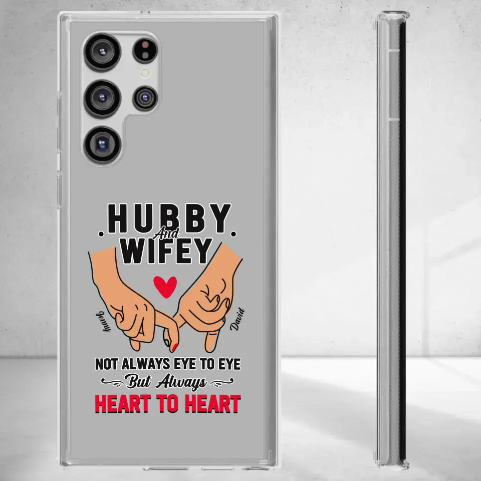 Hubby and Wifey - Personalized Gifts For Couples - Samsung Tough Phone Case