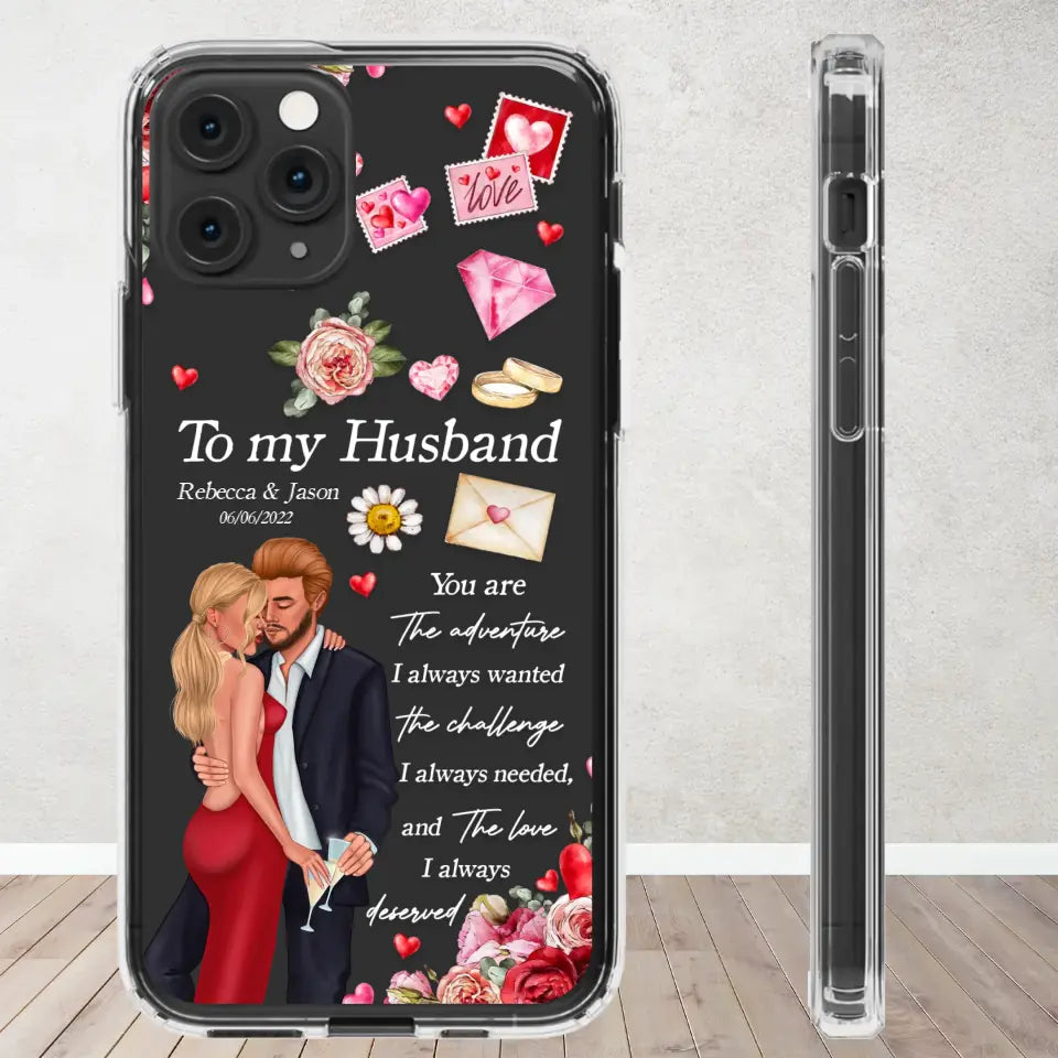 You Are The Adventure I Always Wanted - Personalized Gifts For Couples - Clear Phone Case