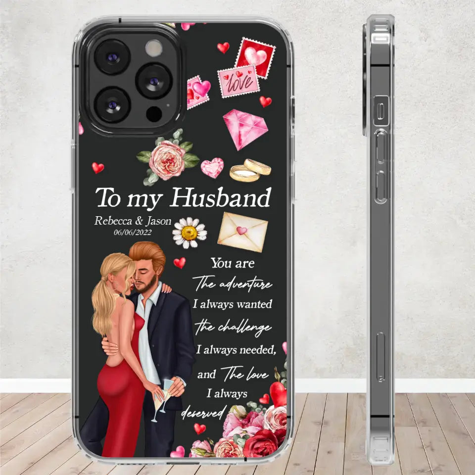 You Are The Adventure I Always Wanted - Personalized Gifts For Couples - Clear Phone Case