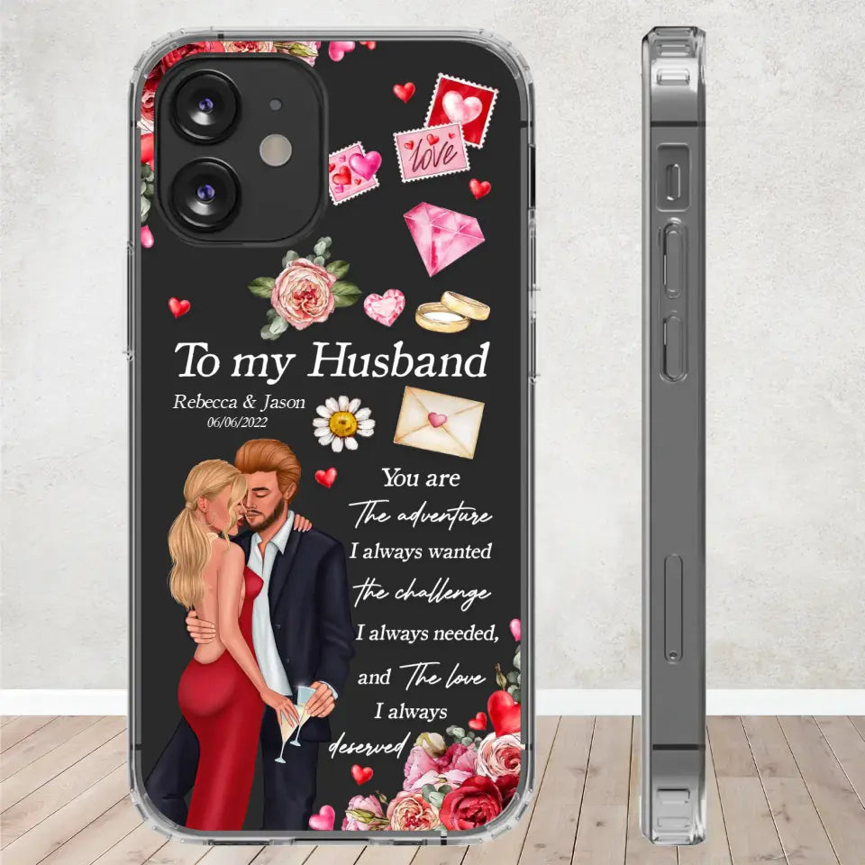 You Are The Adventure I Always Wanted - Personalized Gifts For Couples - Clear Phone Case