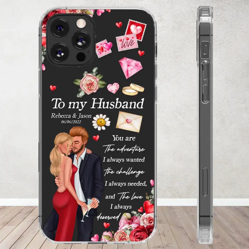 You Are The Adventure I Always Wanted - Personalized Gifts For Couples - Clear Phone Case