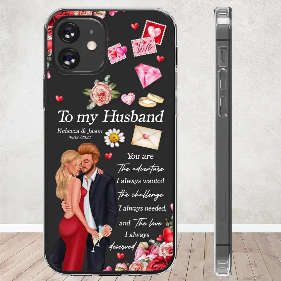 You Are The Adventure I Always Wanted - Personalized Gifts For Couples - Clear Phone Case