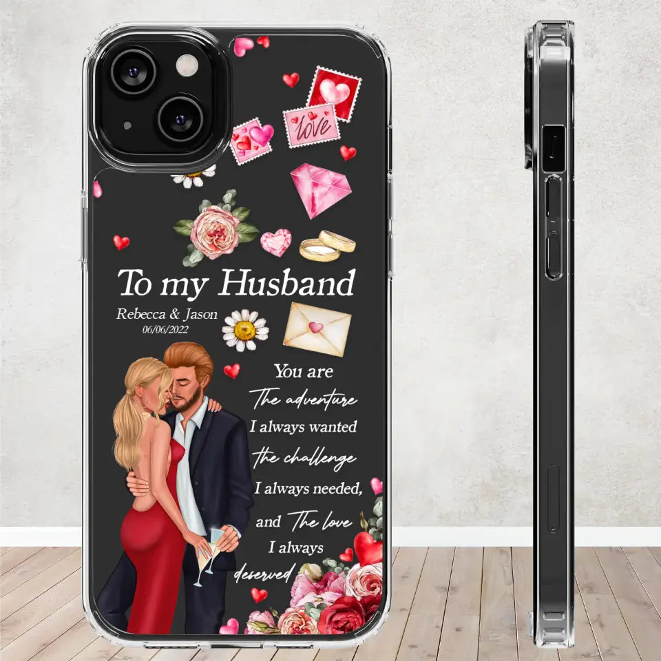 You Are The Adventure I Always Wanted - Personalized Gifts For Couples - Clear Phone Case