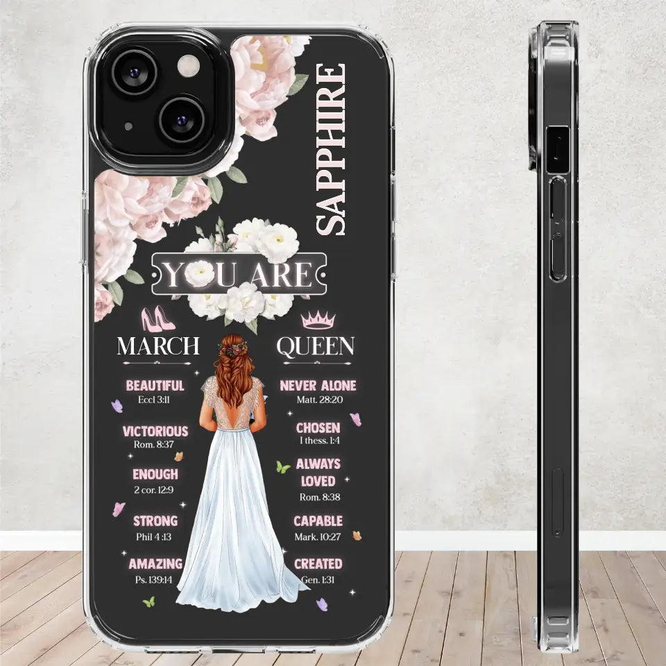 Always Loved - Custom Month - Personalized Gifts For Her - Clear Phone Case