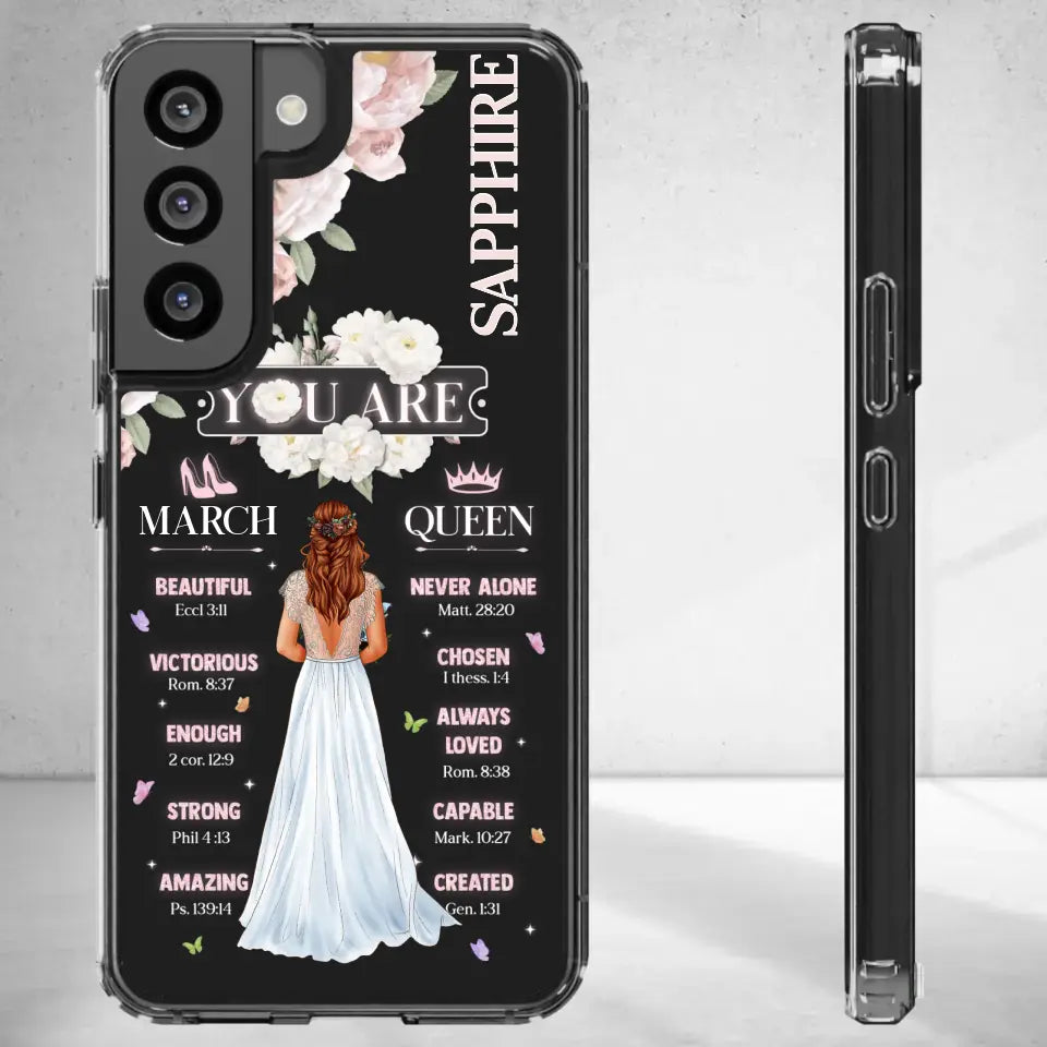 Always Loved - Custom Month - Personalized Gifts For Her - Clear Phone Case