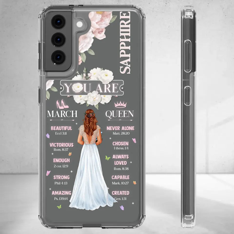 Always Loved - Custom Month - Personalized Gifts For Her - Clear Phone Case