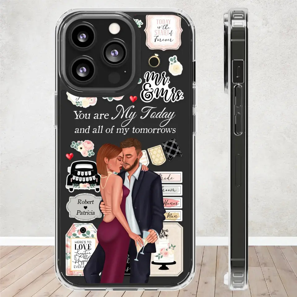 You Are My Today And All Of My Tomorrows - Personalized Gifts For Couples - Clear Phone Case