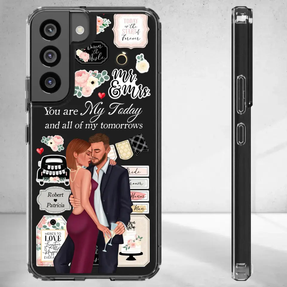 You Are My Today And All Of My Tomorrows - Personalized Gifts For Couples - Clear Phone Case