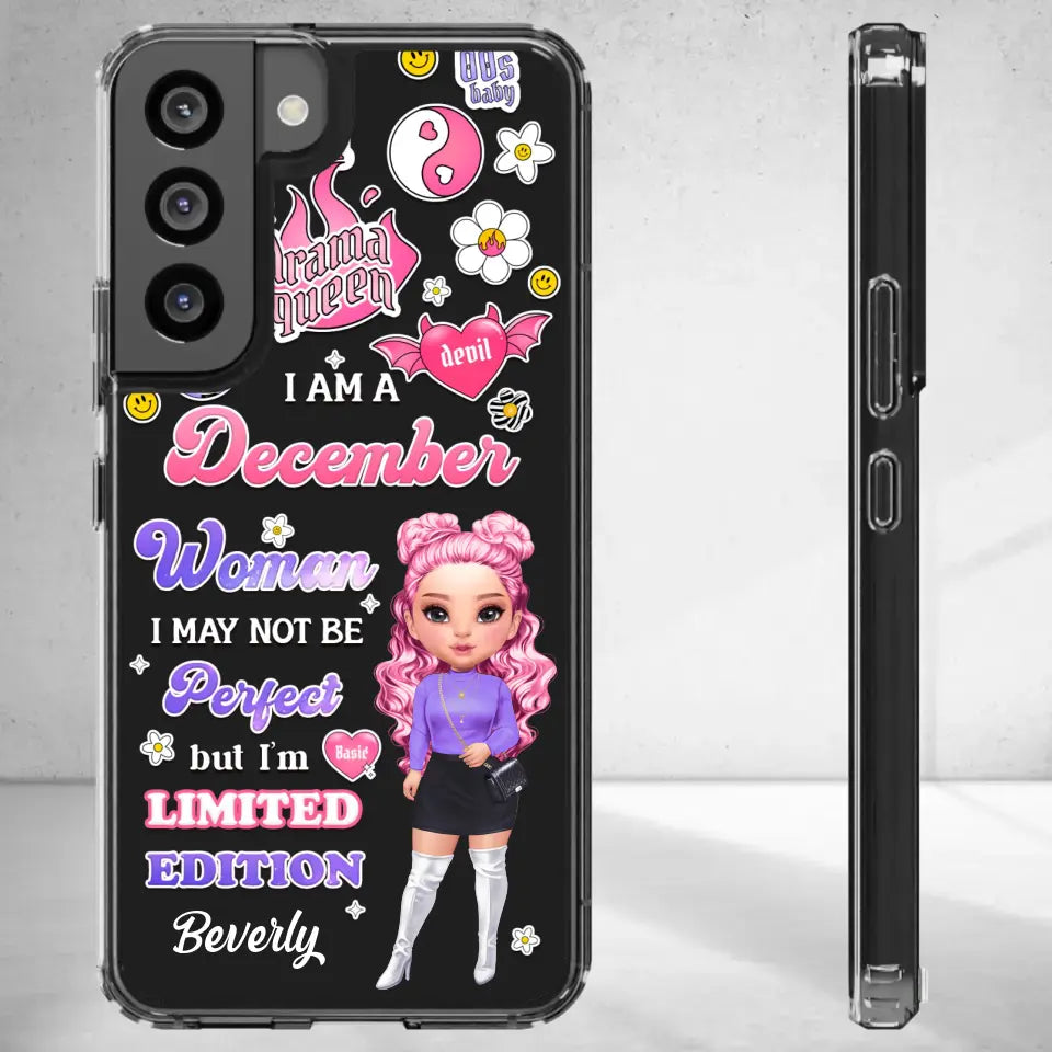 Limited Edition Woman - Custom Month - Personalized Gifts For Mom - Clear Phone Case