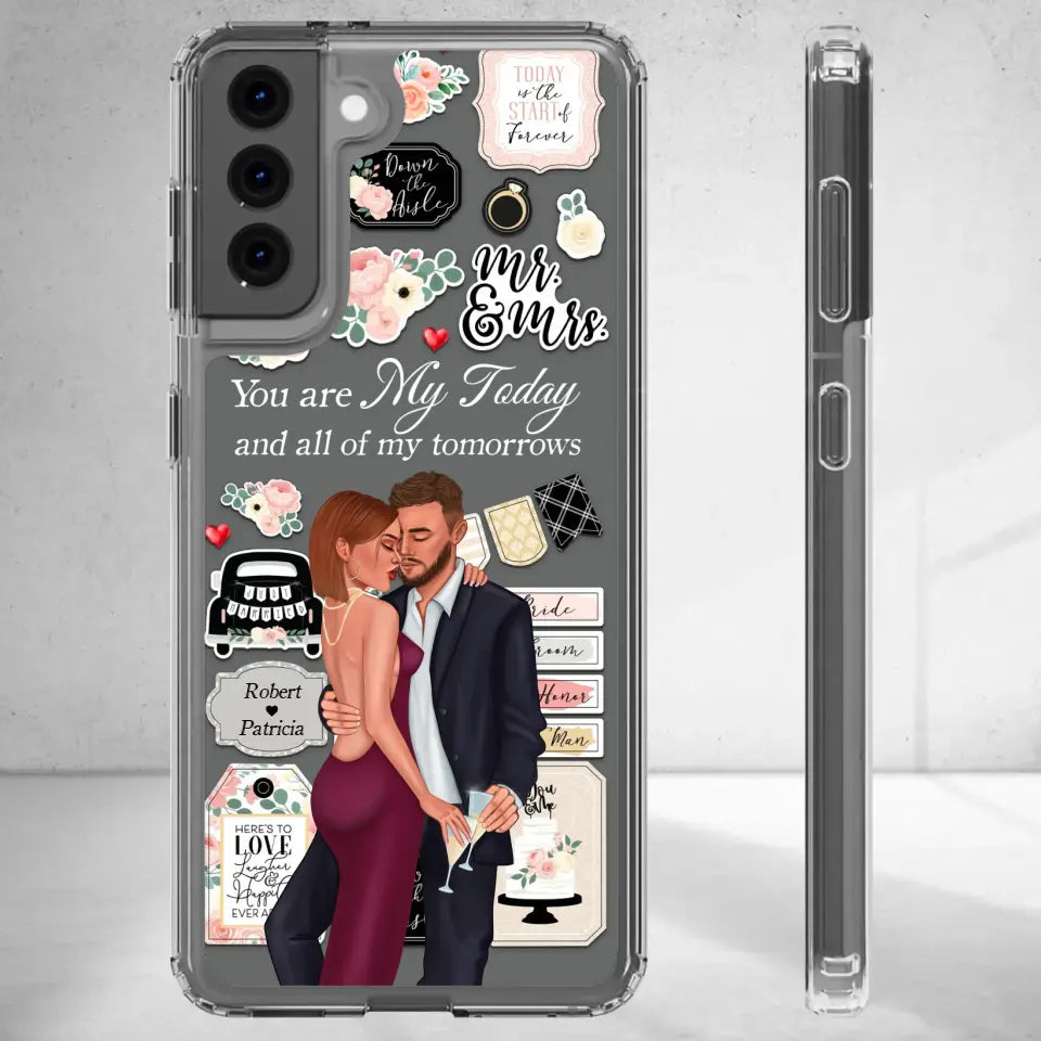 You Are My Today And All Of My Tomorrows - Personalized Gifts For Couples - Clear Phone Case