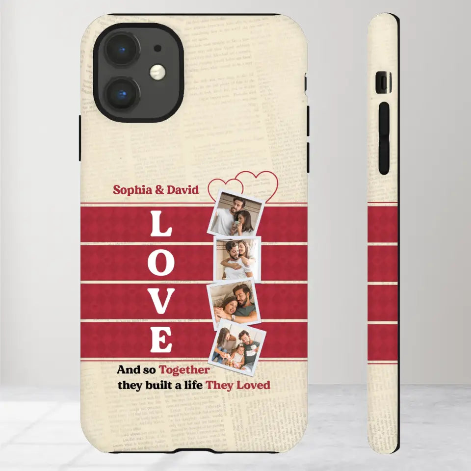 Together They Build The Life They Love - Personalized iPhone Tough Phone Case