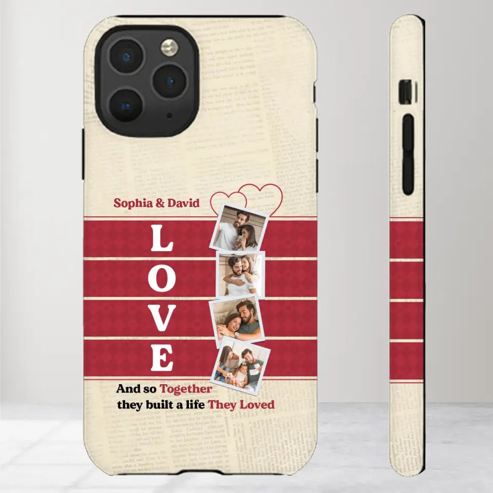 Together They Build The Life They Love - Personalized iPhone Tough Phone Case