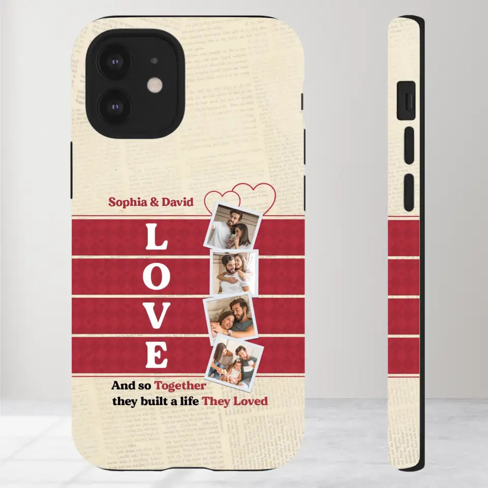 Together They Build The Life They Love - Personalized iPhone Tough Phone Case