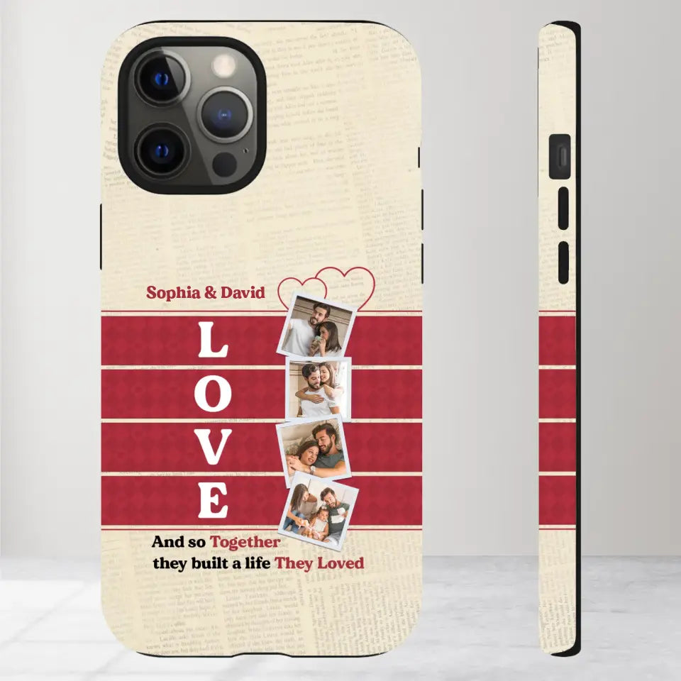 Together They Build The Life They Love - Personalized iPhone Tough Phone Case