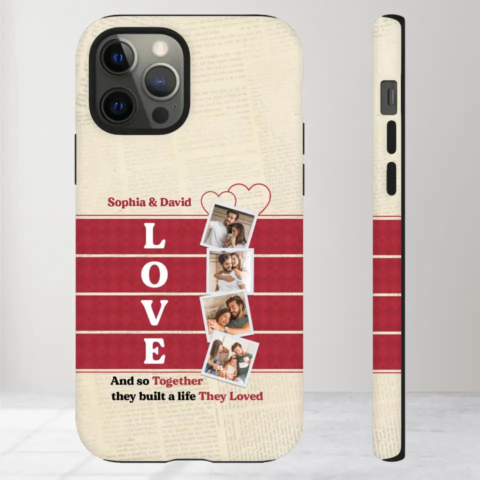 Together They Build The Life They Love - Personalized iPhone Tough Phone Case