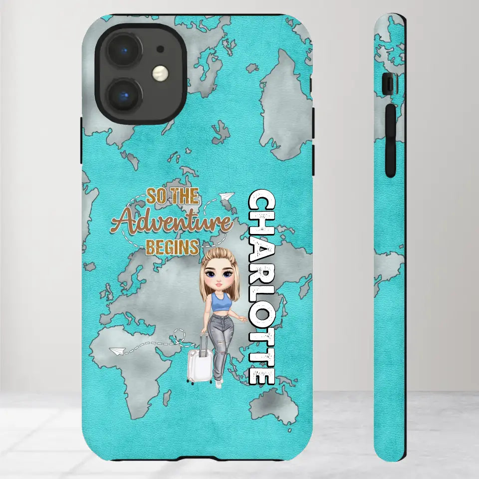 So The Adventure Begins - Personalized iPhone Tough Phone Case