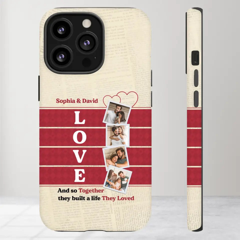 Together They Build The Life They Love - Personalized iPhone Tough Phone Case