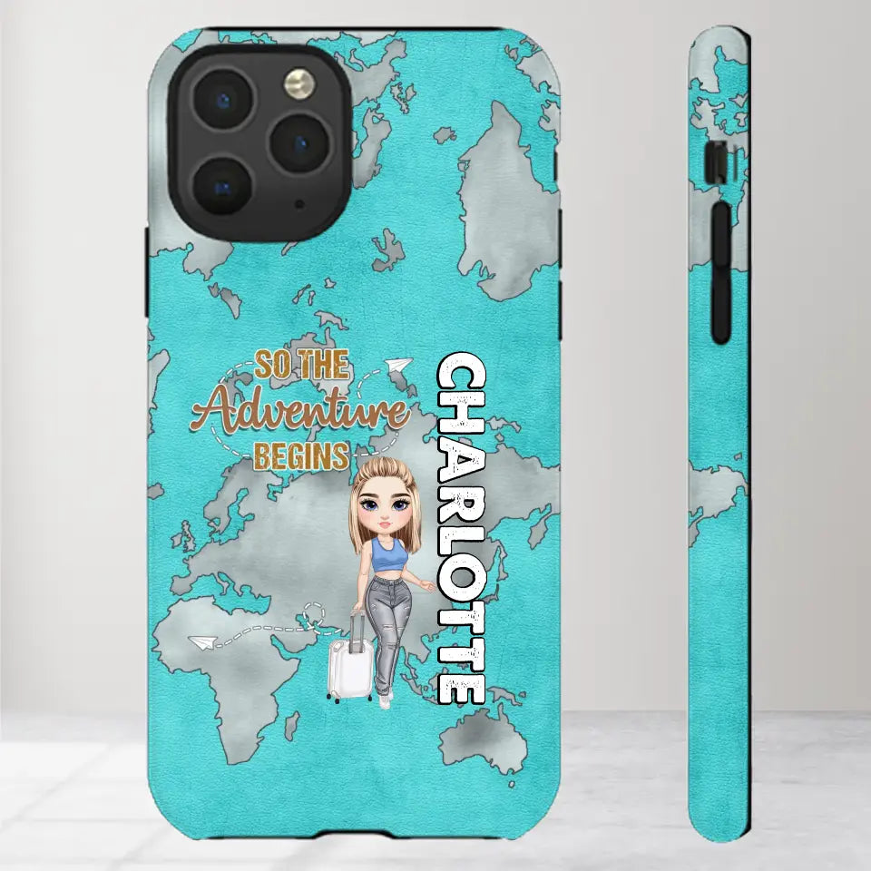 So The Adventure Begins - Personalized iPhone Tough Phone Case