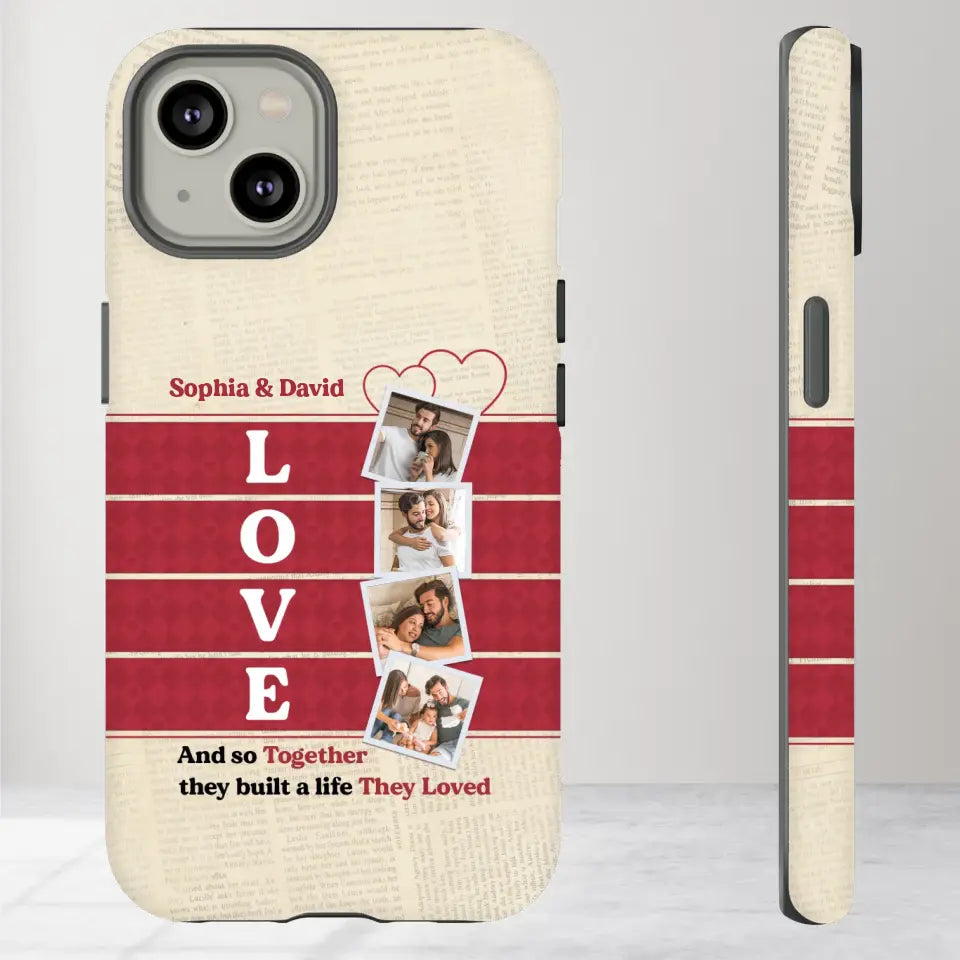 Together They Build The Life They Love - Personalized iPhone Tough Phone Case