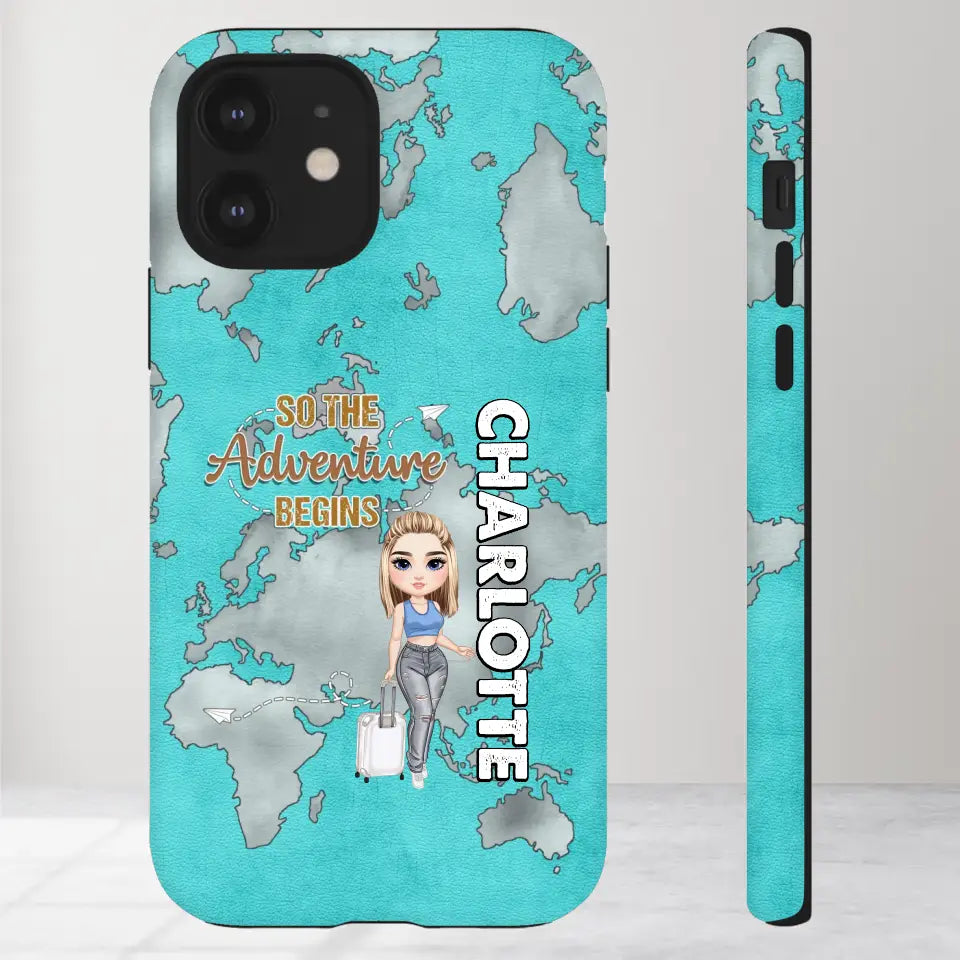 So The Adventure Begins - Personalized iPhone Tough Phone Case