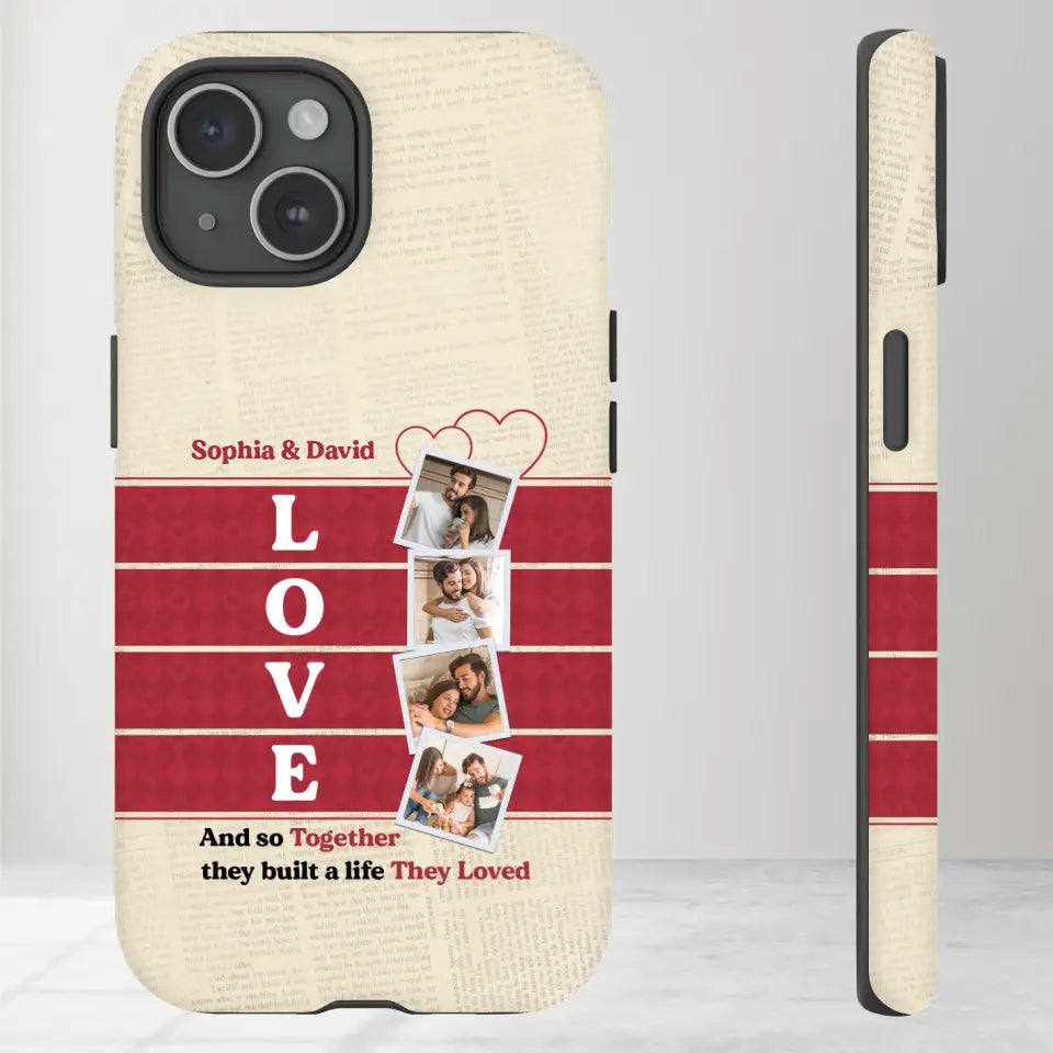 Together They Build The Life They Love - Personalized iPhone Tough Phone Case