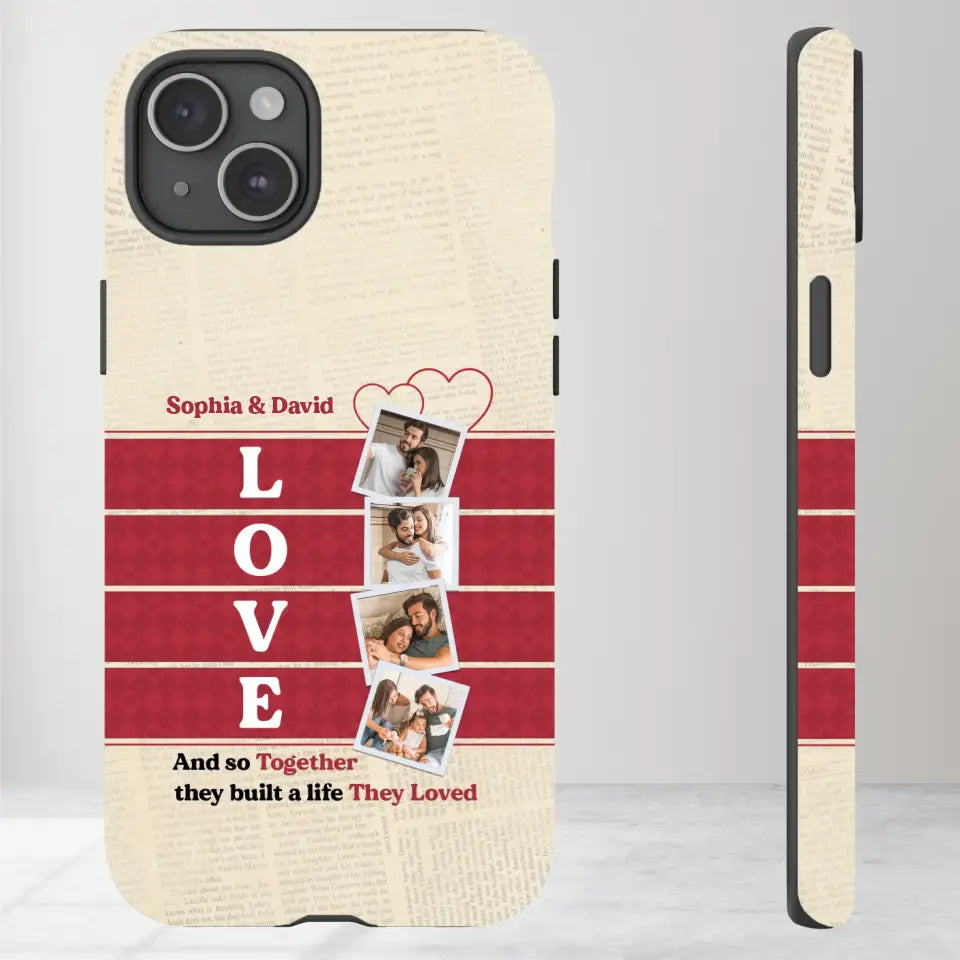 Together They Build The Life They Love - Personalized iPhone Tough Phone Case