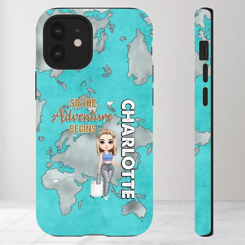 So The Adventure Begins - Personalized iPhone Tough Phone Case