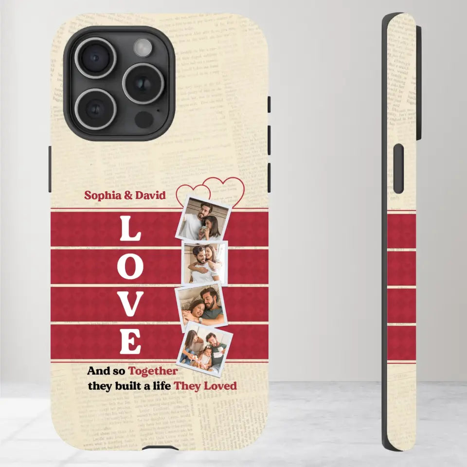 Together They Build The Life They Love - Personalized iPhone Tough Phone Case