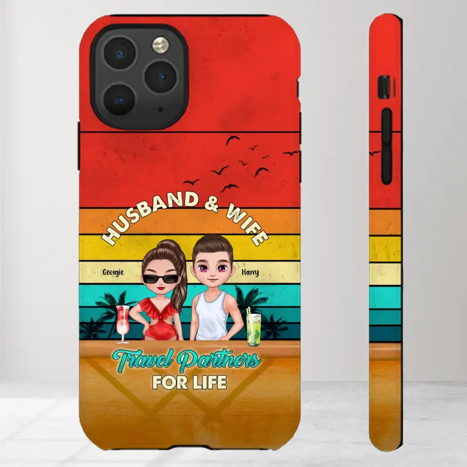 Travel Partners For Life - Personalized iPhone Tough Phone Case