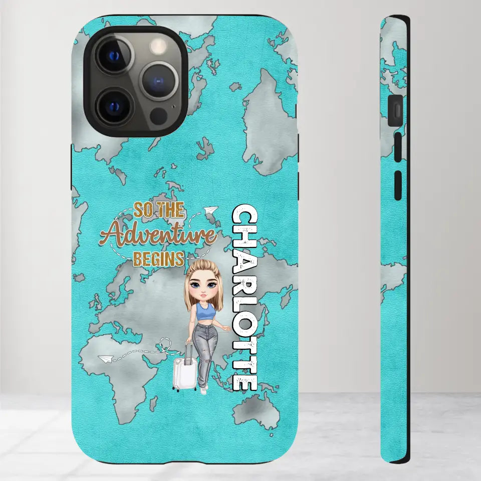 So The Adventure Begins - Personalized iPhone Tough Phone Case