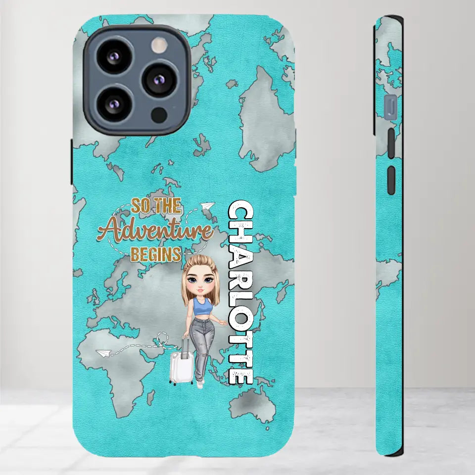 So The Adventure Begins - Personalized iPhone Tough Phone Case