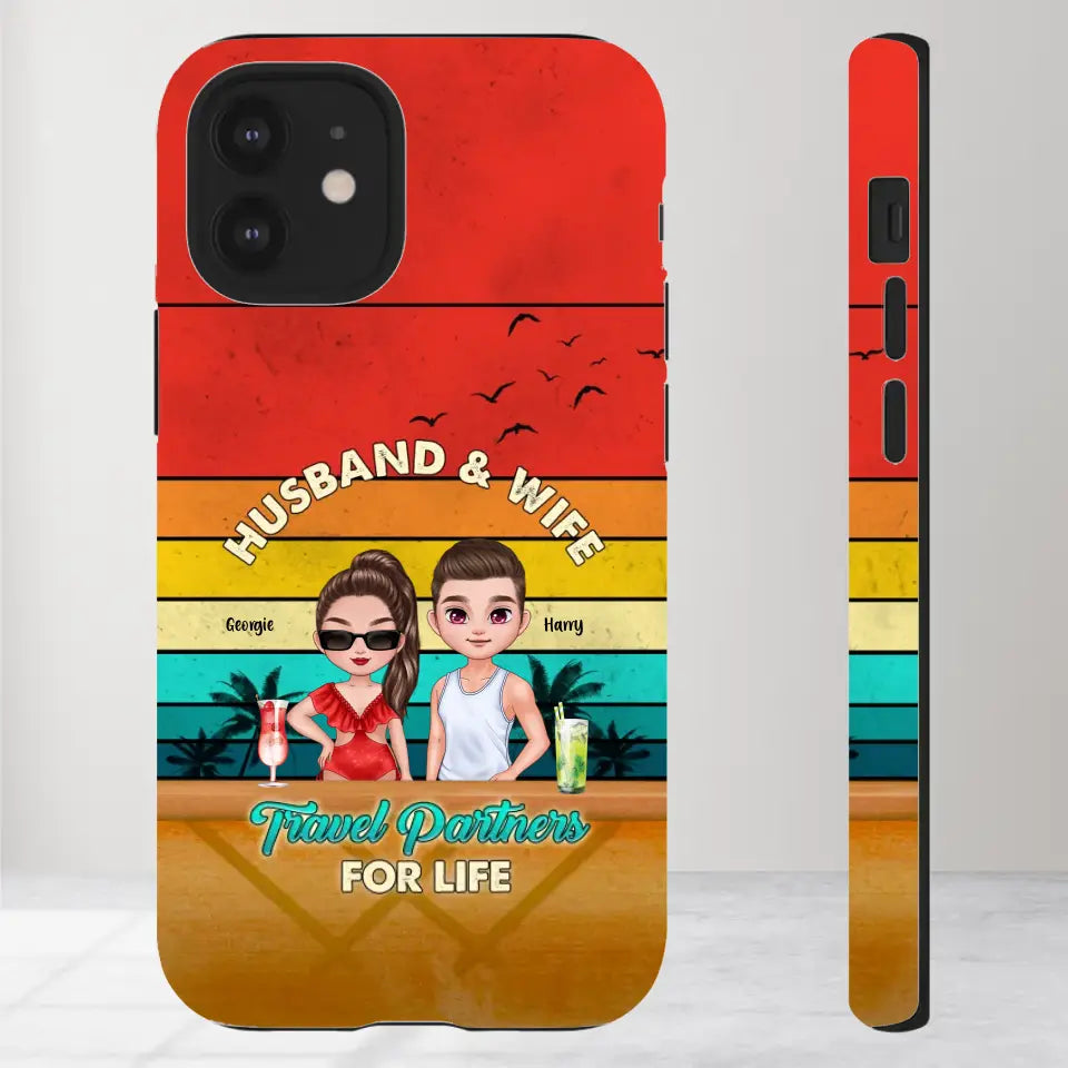 Travel Partners For Life - Personalized iPhone Tough Phone Case