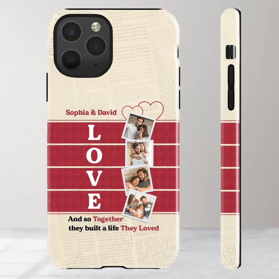 Together They Build The Life They Love - Personalized iPhone Tough Phone Case