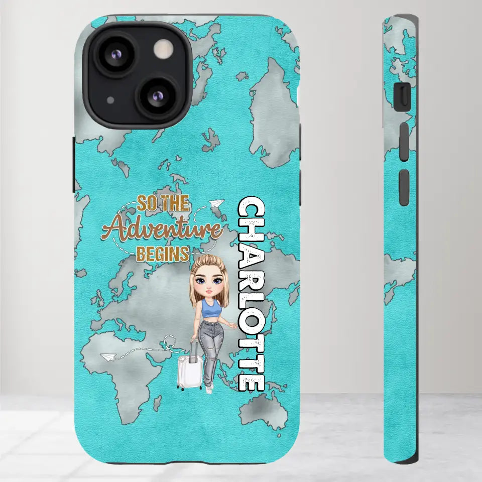 So The Adventure Begins - Personalized iPhone Tough Phone Case