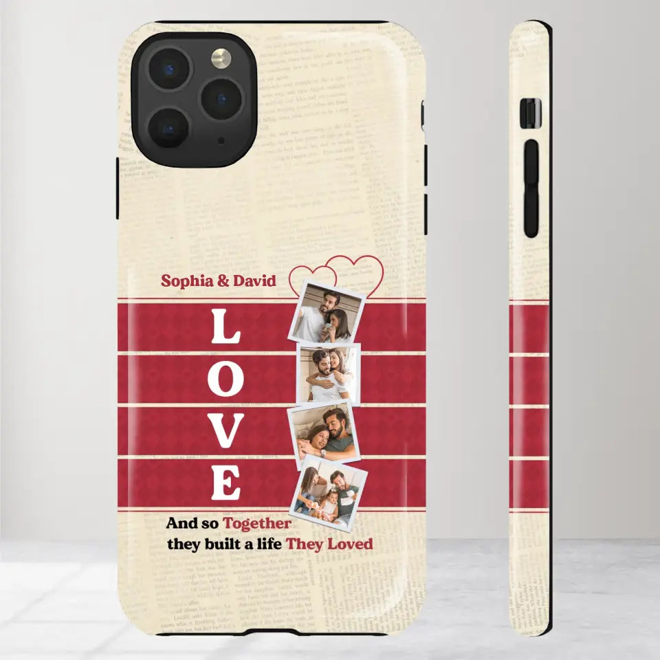 Together They Build The Life They Love - Personalized iPhone Tough Phone Case